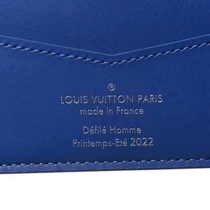 Louis Vuitton Taurillon Illusion Slender Wallet Bleu Vert 6 of 8