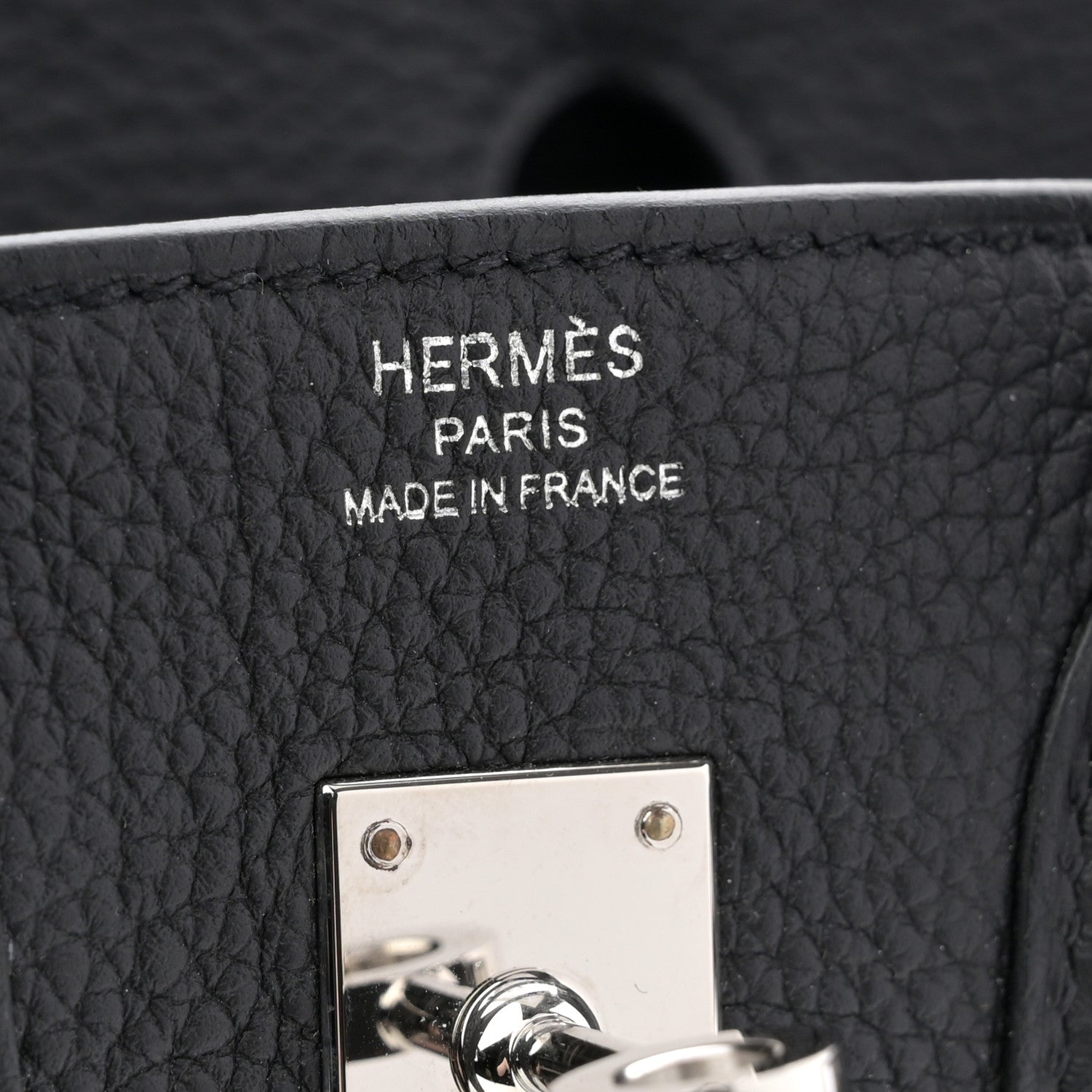 Hermes Togo Birkin 25 Black 6 of 11