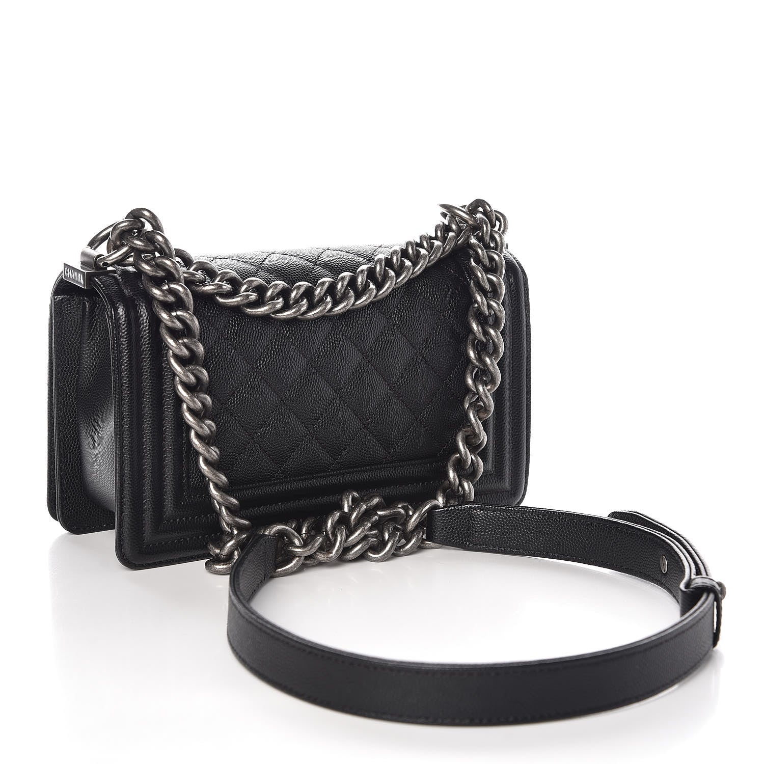 Chanel Caviar Quilted Small Boy Flap Black 3 of 10