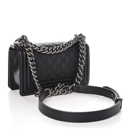 Chanel Caviar Quilted Small Boy Flap Black 3 of 10
