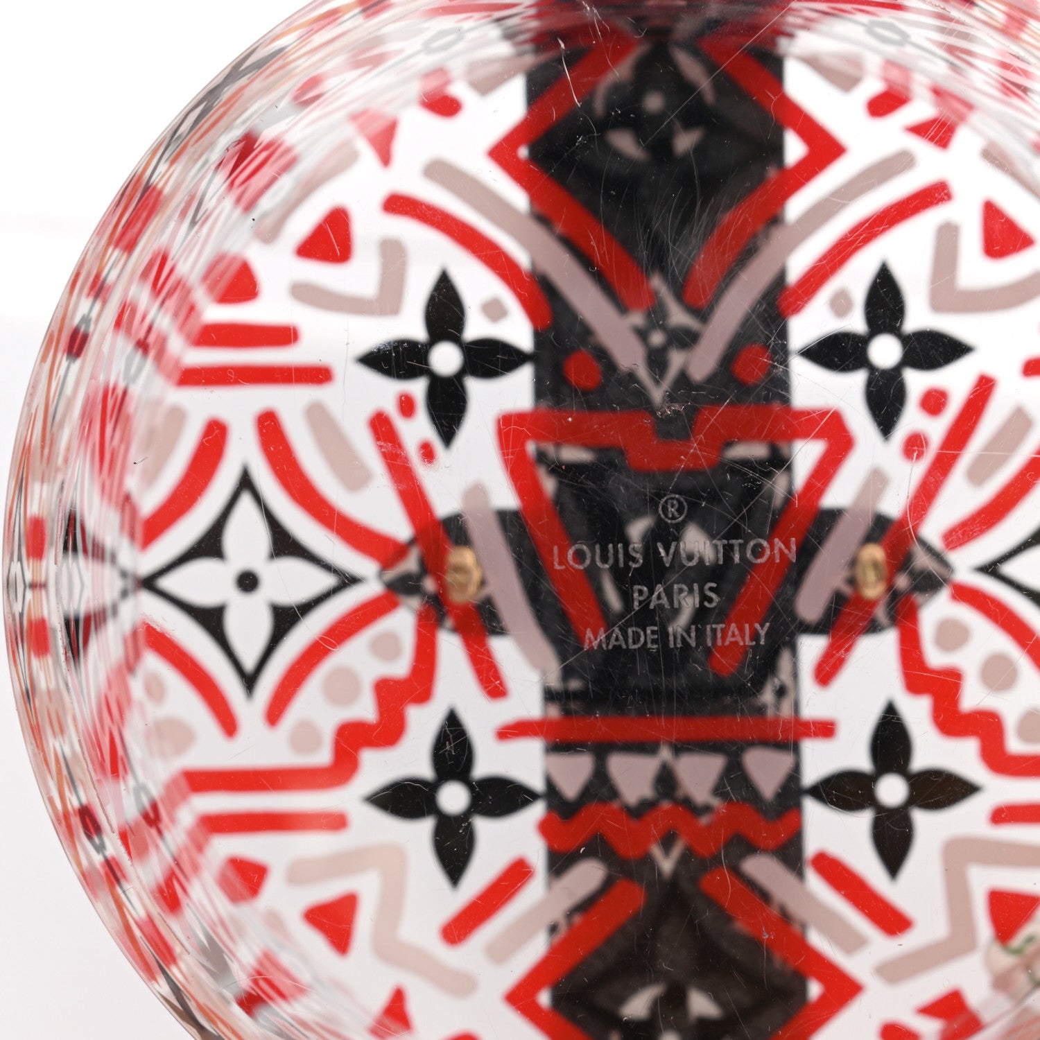 Louis Vuitton Transparent Plexiglass Monogram Giant Crafty Box Scott Rouge 5 of 7