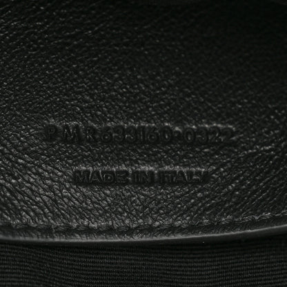 Saint Laurent Crinkled Lambskin Matelasse Monogram Baby Niki Chain Satchel Black 8 of 10