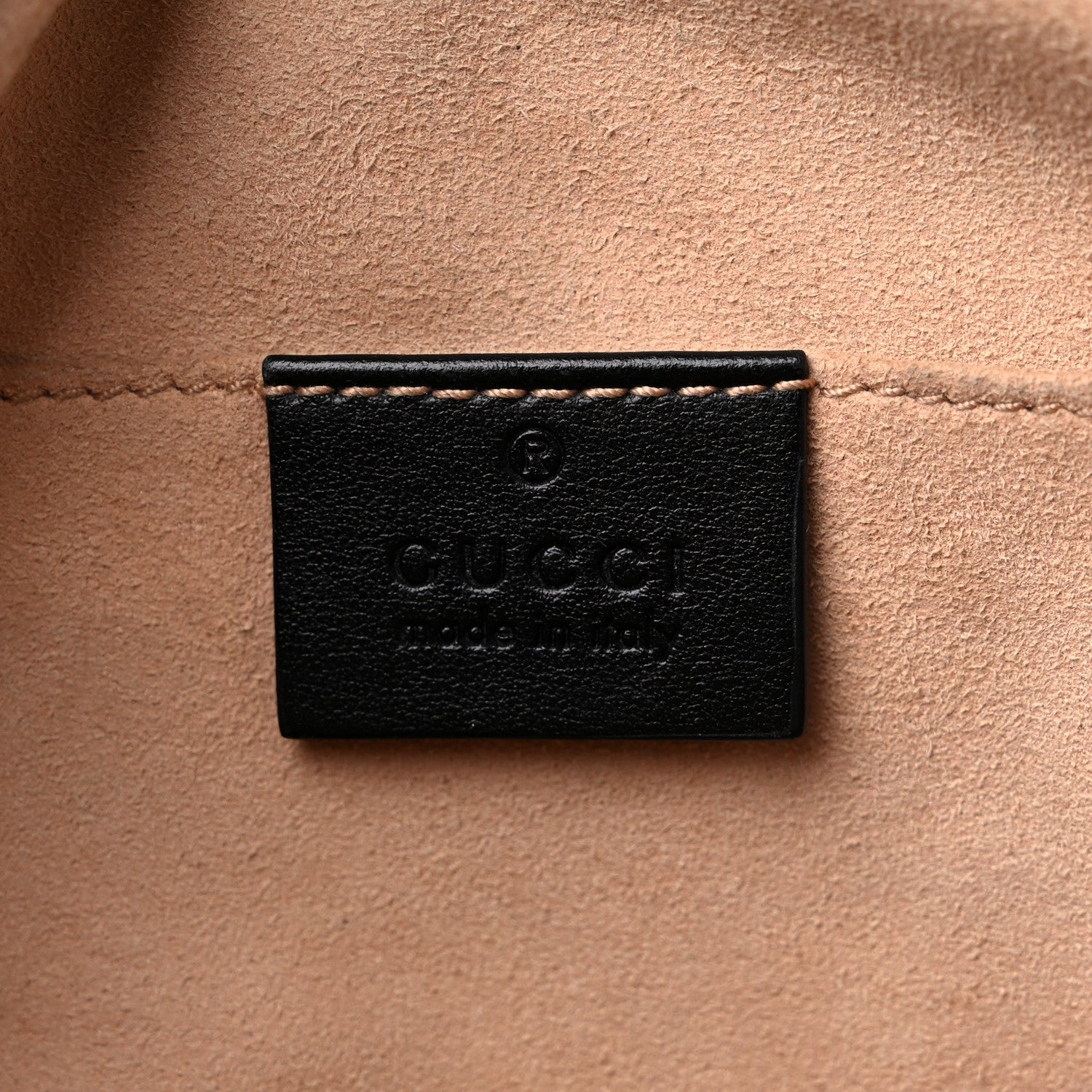 Gucci Calfskin Matelasse Small GG Marmont Chain Shoulder Bag Black 7 of 15