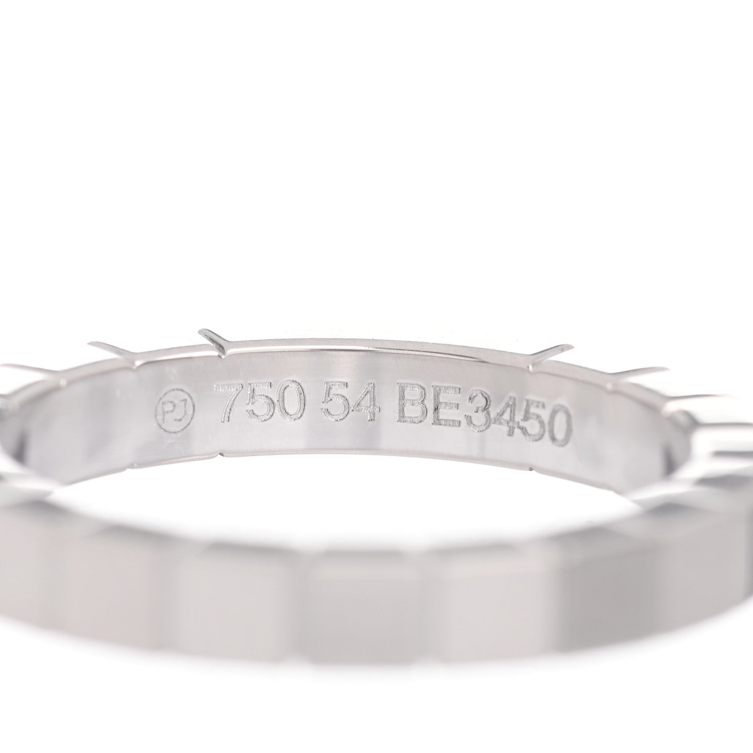 Cartier 18K White Gold Lanieres Ring 54 6.75 4 of 5