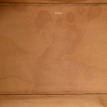 Fendi Fox Fur Sheepskin Elaphe Plexiglass FF Embossed XL Fendi Sunshine Shopper Tote Natural 11 of 11