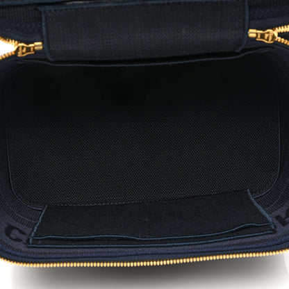 Christian Dior Velvet Cannage Diortravel Vanity Case Blue 5 of 6