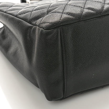Chanel Caviar Quilted Grand Shopping Tote GST Dark Navy Blue 8 of 11