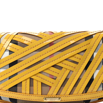 Burberry Patent Lilford Check Crossbody Bag Yellow 12 of 12