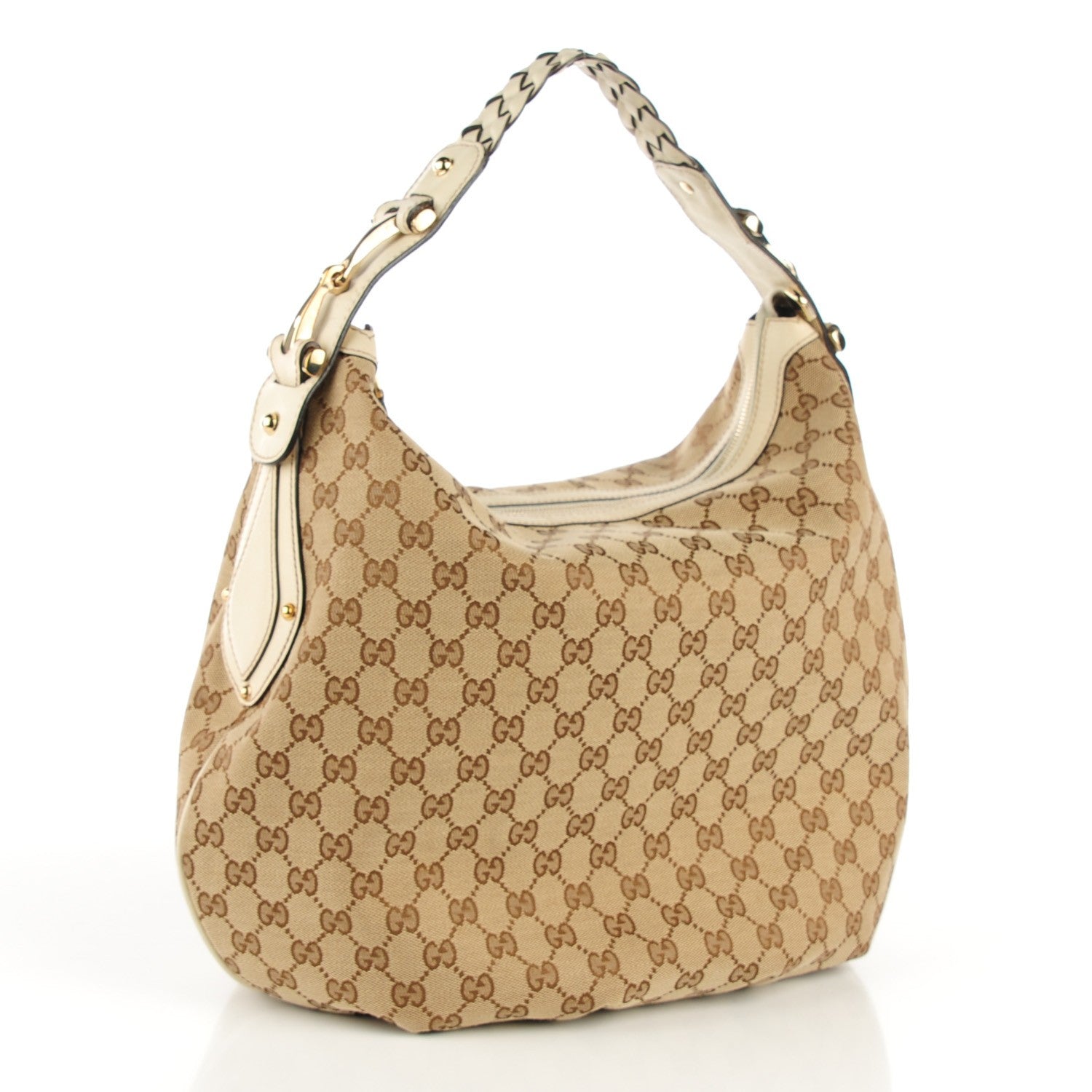 Gucci Monogram Medium Pelham Hobo Off White 3 of 7