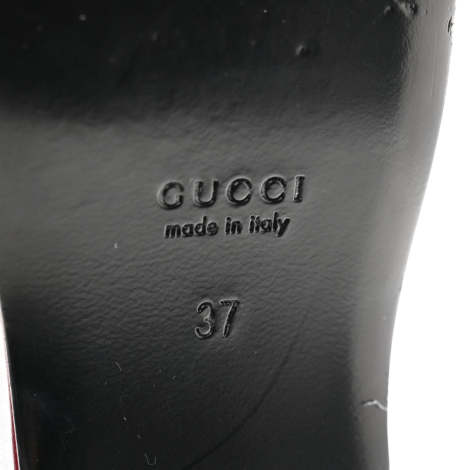 Gucci Ancora Calfskin Womens Horsebit Platform Loafers 37 Rosso 7 of 13