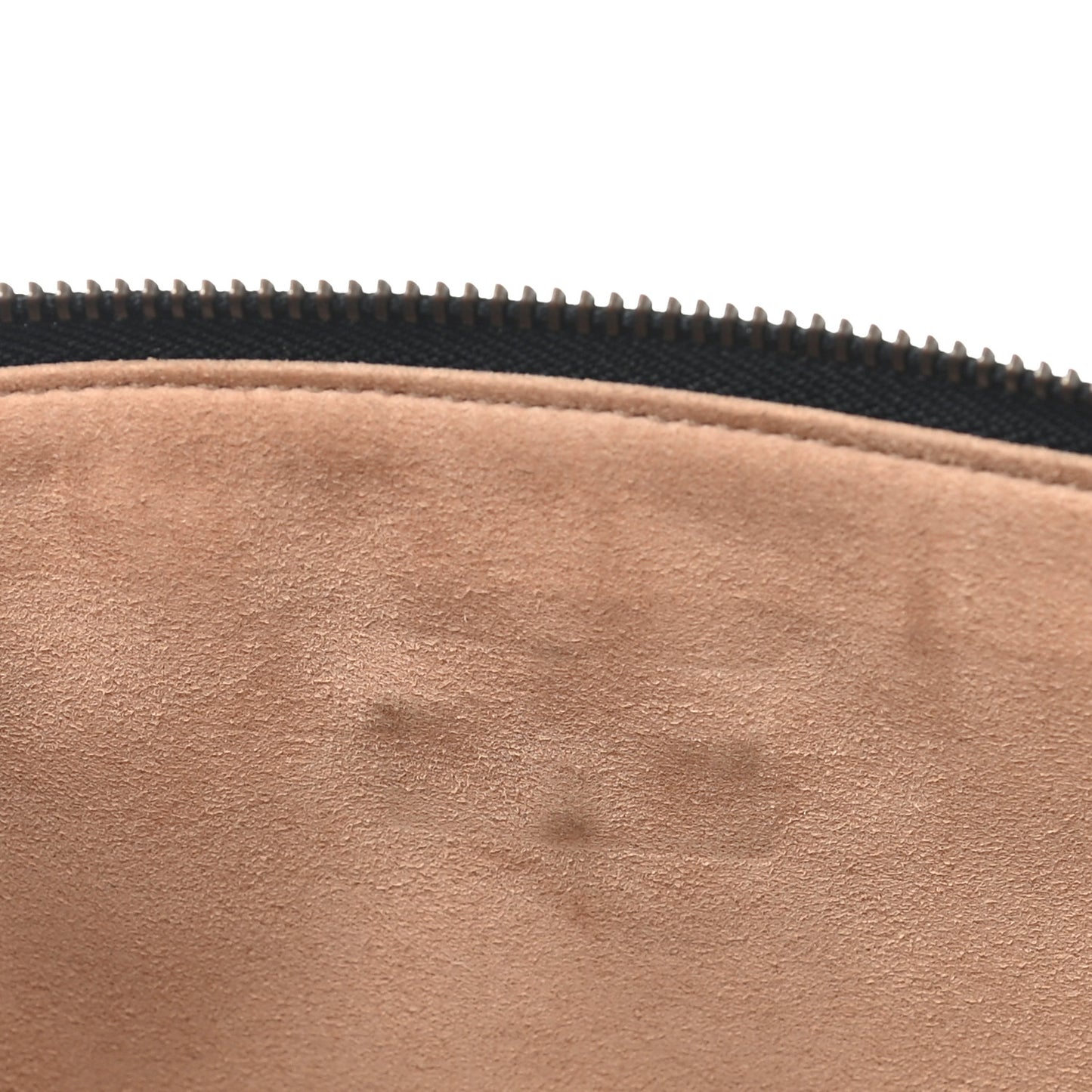 Calfskin Matelasse Large GG Marmont Zip Pouch Black