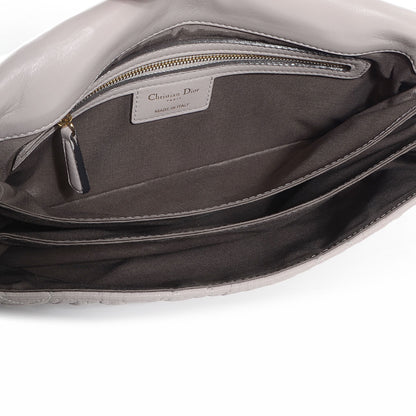 Christian Dior Gaufre Lambskin Cannage Delidior Large Flap Shoulder Bag Grey 5 of 7