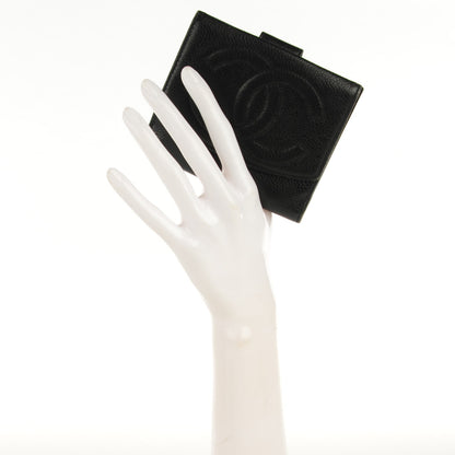 Chanel Caviar Timeless CC Compact French Wallet Black 2 of 7
