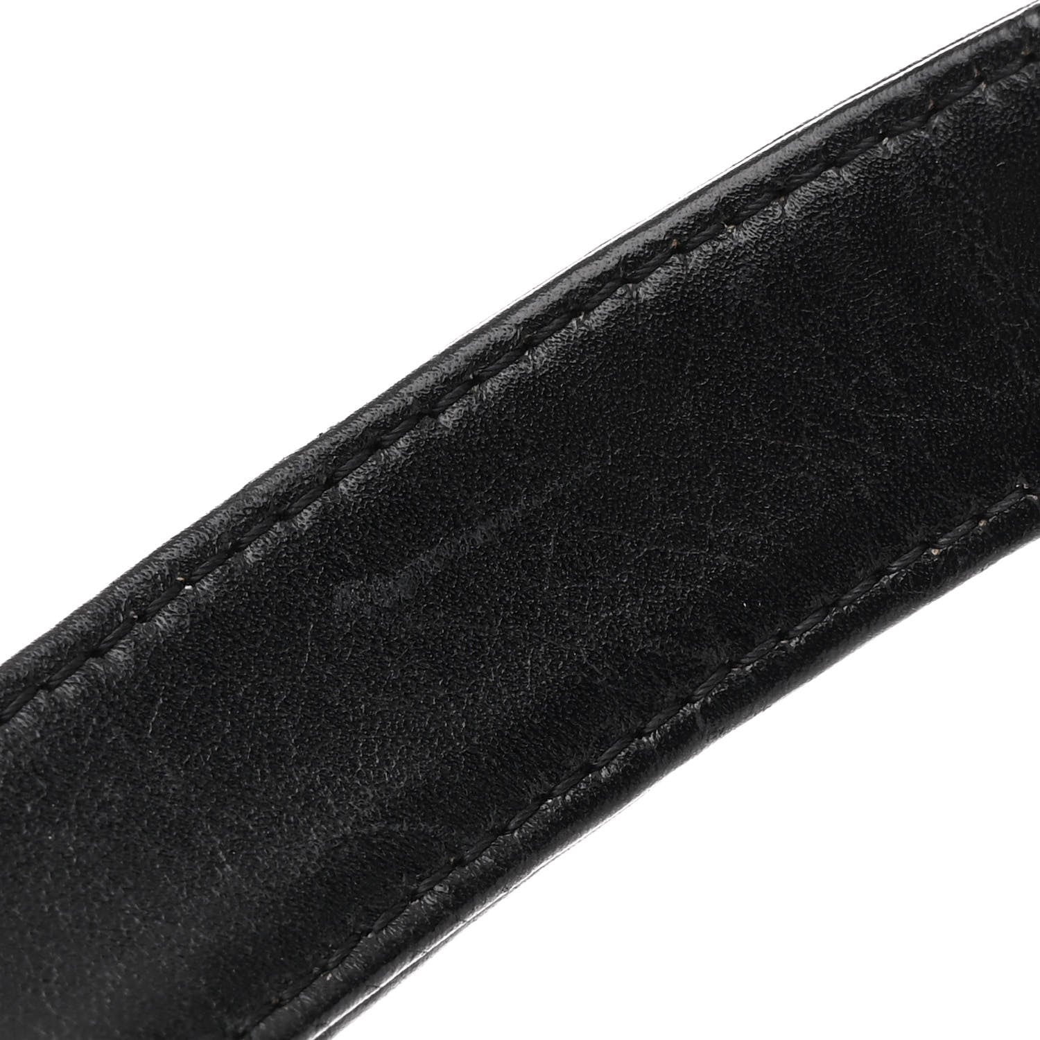 Chanel Calfskin Wild Stitch Vertical Top Handle Bag Black 12 of 15