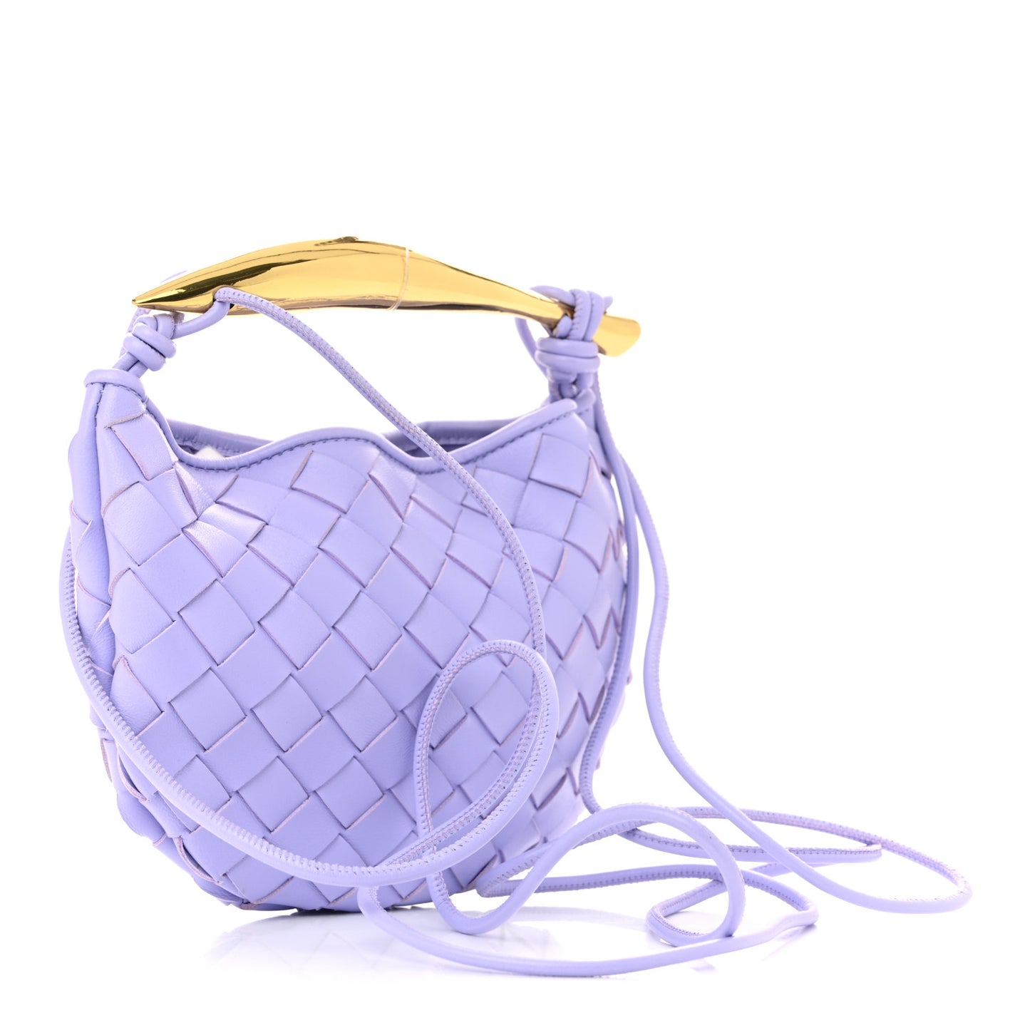Nappa Intrecciato Mini Sardine Bag Amethyst
