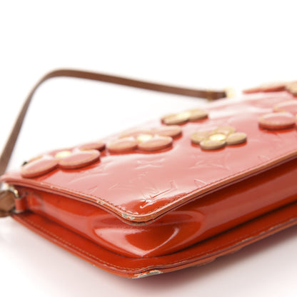 Louis Vuitton Vernis Lexington Fleurs Pochette Orange 6 of 14