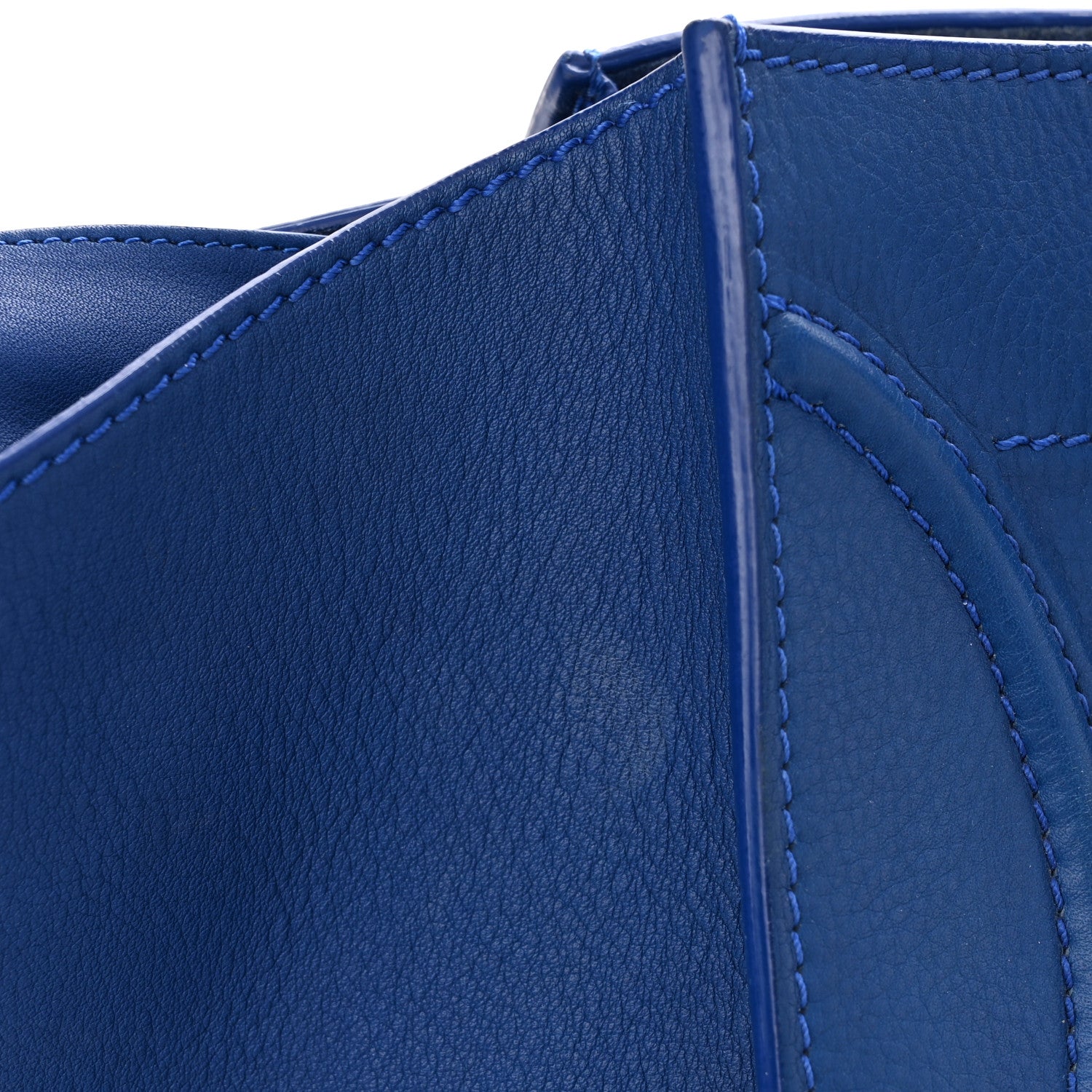Celine Supple Calfskin Medium Phantom Luggage Royal Blue 15 of 18