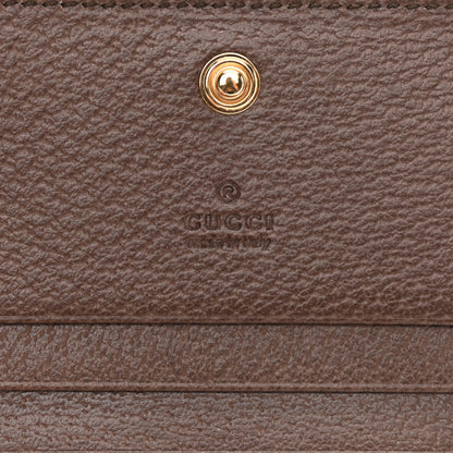 Gucci GG Supreme Monogram Web Ophidia Chain Card Case Wallet Beige New Acero 6 of 11