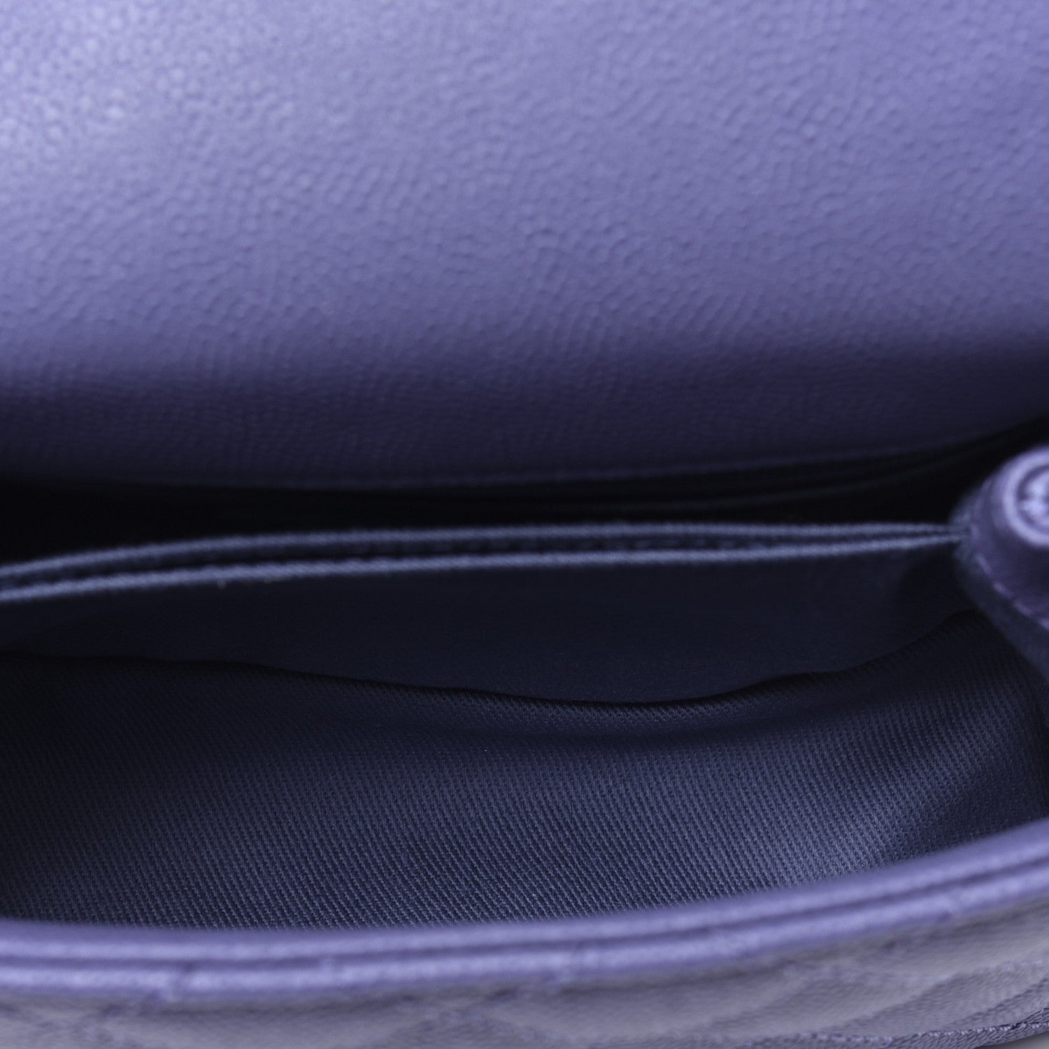 Chanel Caviar Quilted Extra Mini Coco Handle Flap Purple 5 of 9