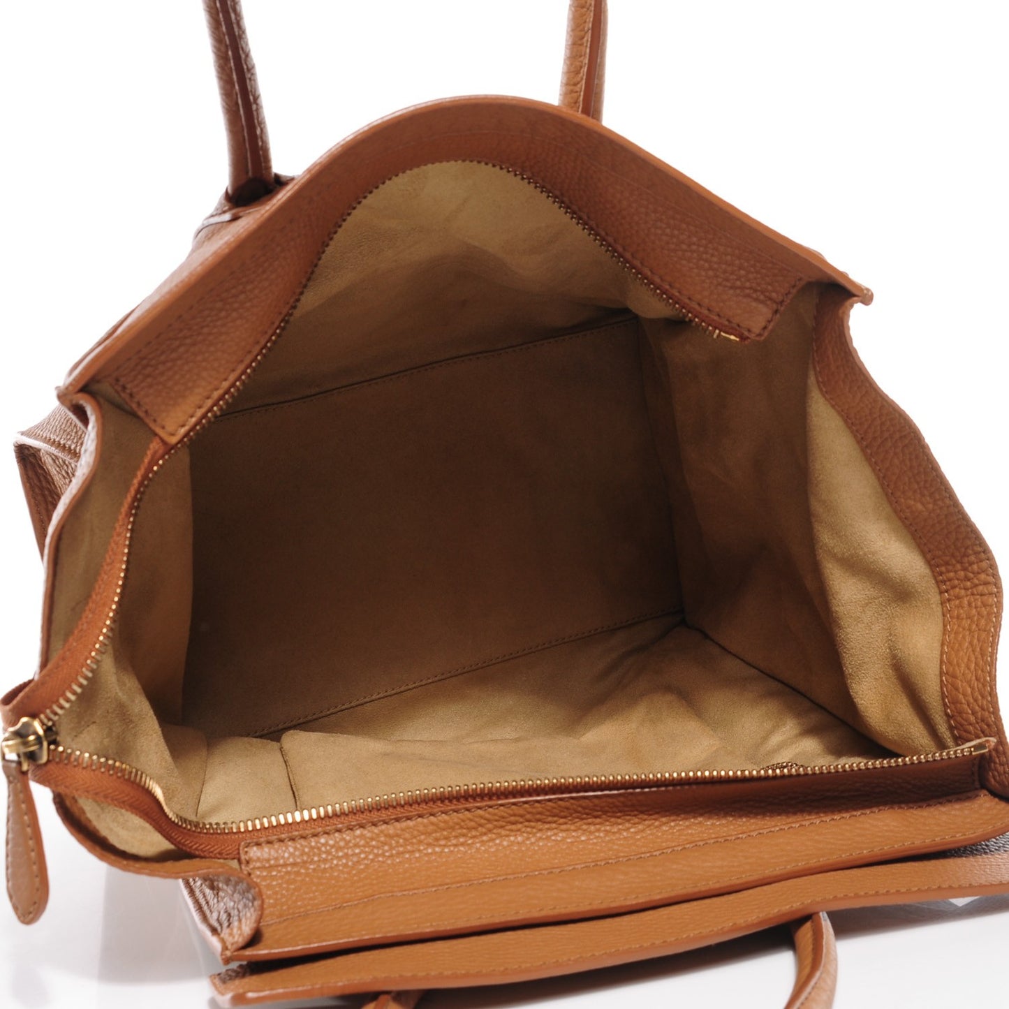 Pebbled Calfskin Mini Luggage Camel