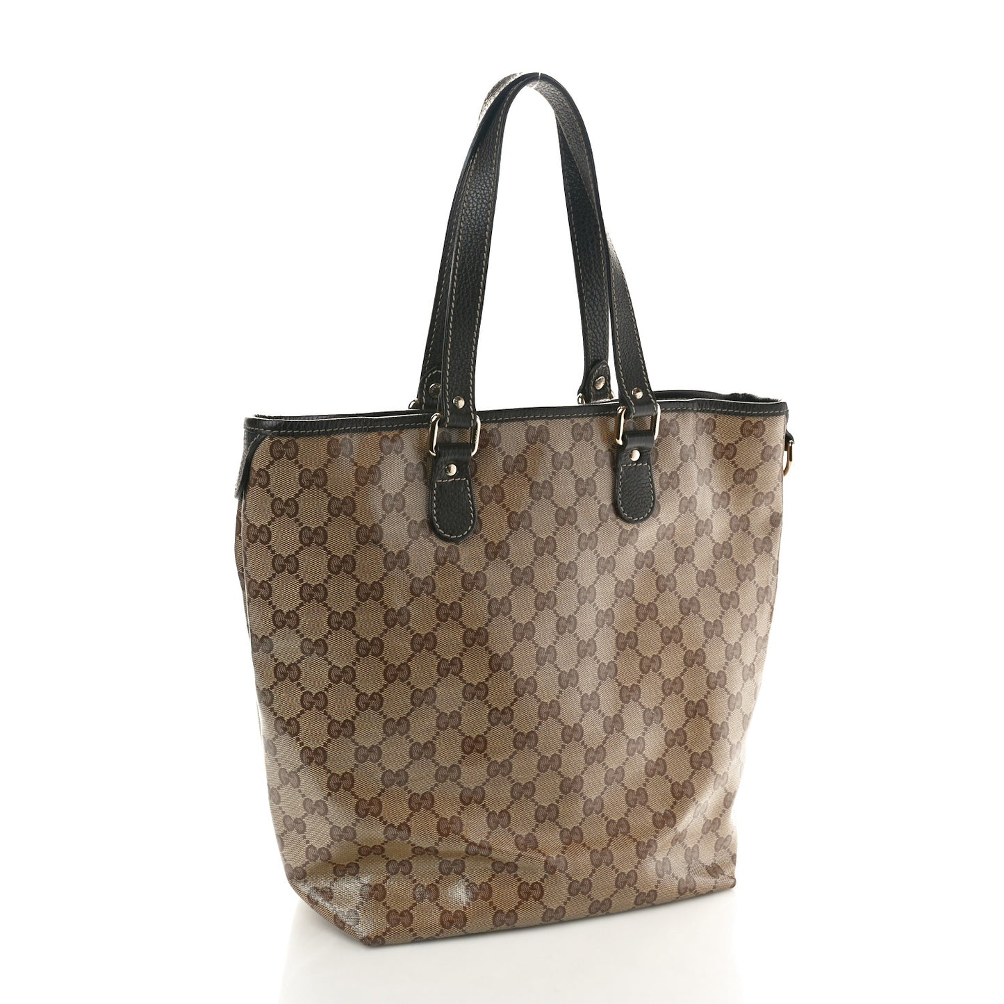 Crystal Monogram Joy Tote Dark Brown