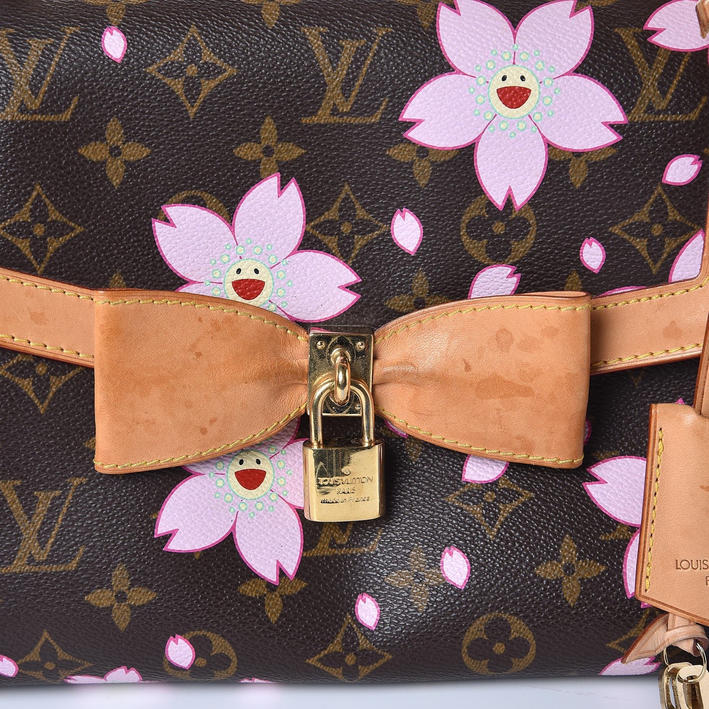 Monogram Cherry Blossom Sac Retro Bag Brown