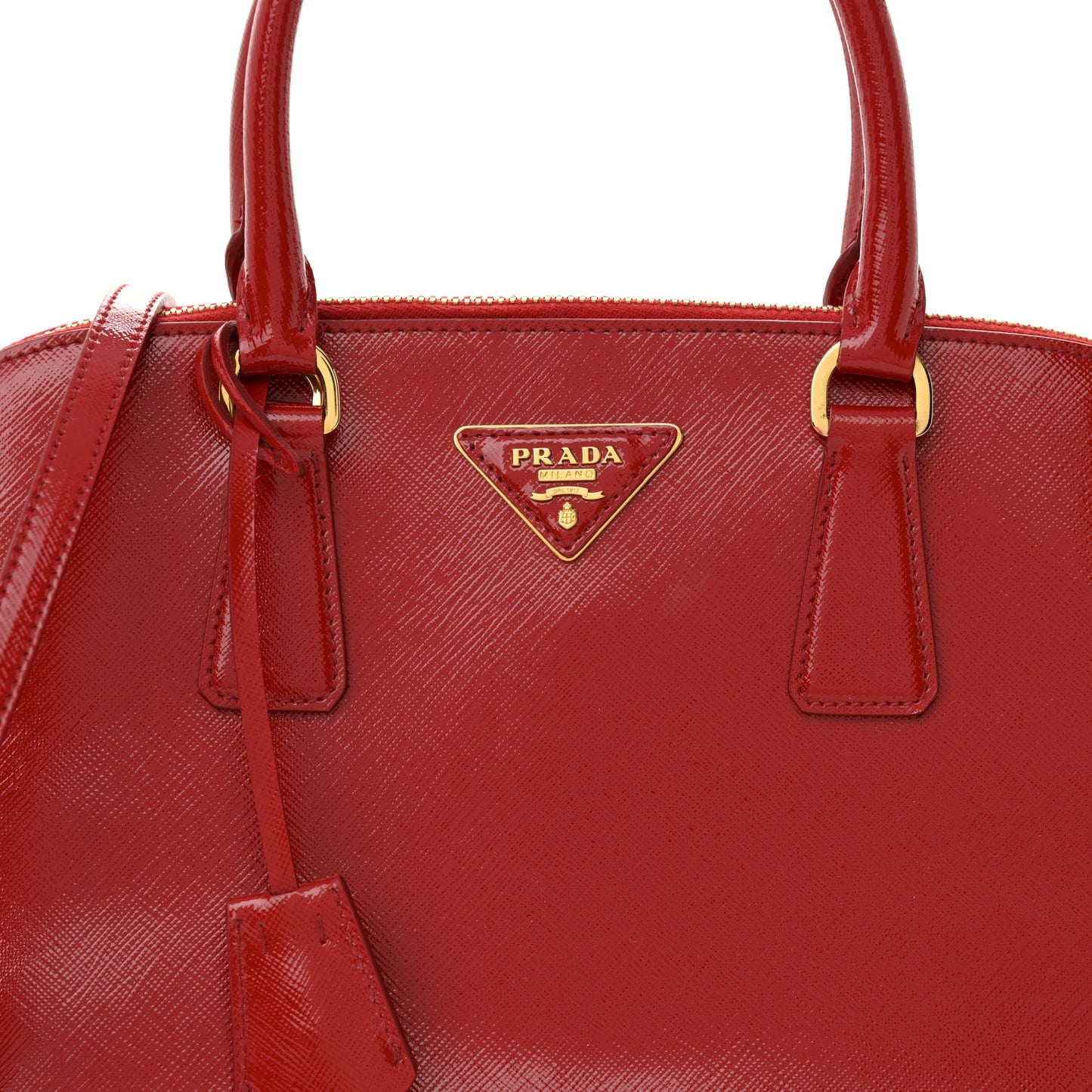Saffiano Vernice Medium Promenade Tote Rosso