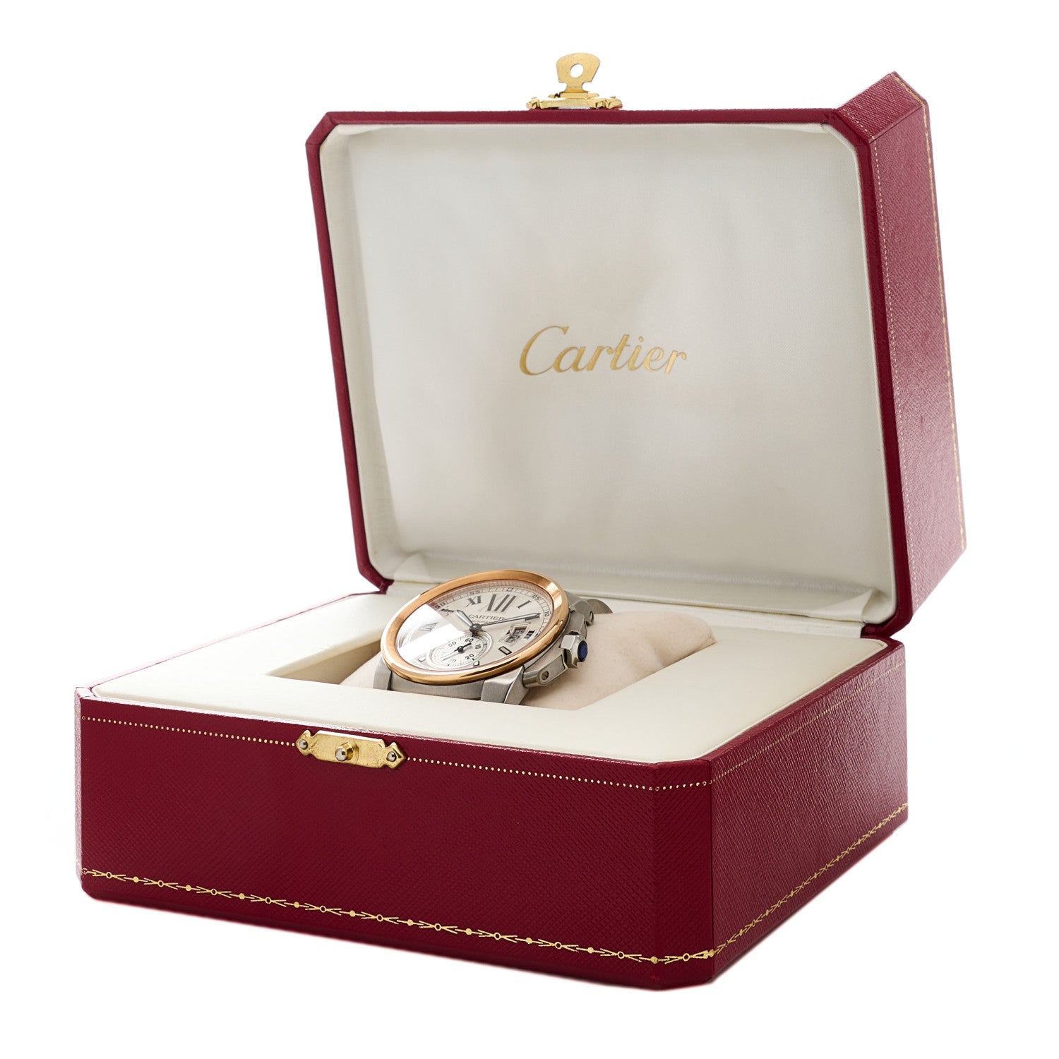 Cartier Stainless Steel 18K Pink Gold 42mm Calibre de Cartier Automatic Watch 5 of 5