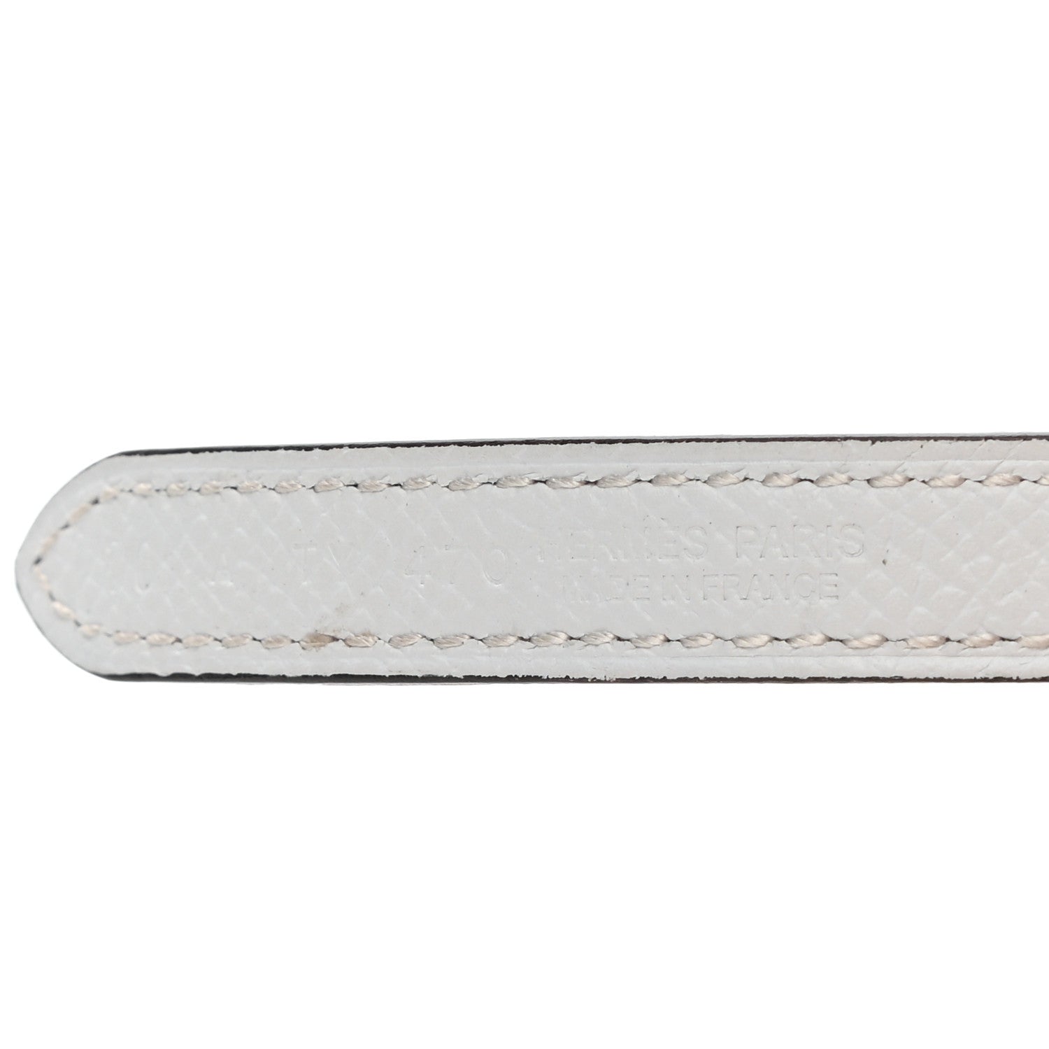 Hermes Epsom Swift 13mm Focus Belt 70 Etoupe White 5 of 5