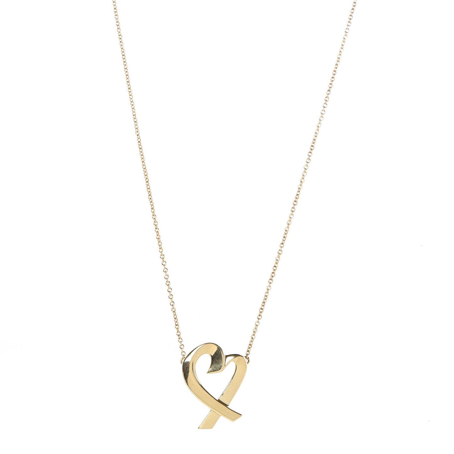 18K Yellow Gold Paloma Picasso Loving Heart Necklace