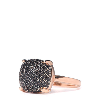 Tiffany 18K Rose Gold Black Spinel 12mm Paloma Picasso Sugar Stacks Ring 54 7 3 of 6
