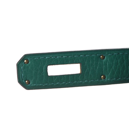 Hermes Taurillon Clemence Birkin 30 Vert Vertigo 30 of 34