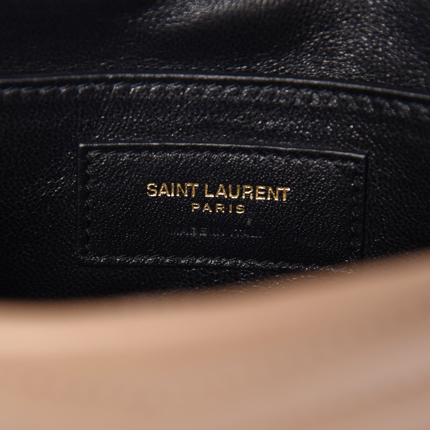 Saint Laurent Lambskin Matelasse Chevron Monogram Small Sulpice Bag Sable Beige 8 of 13