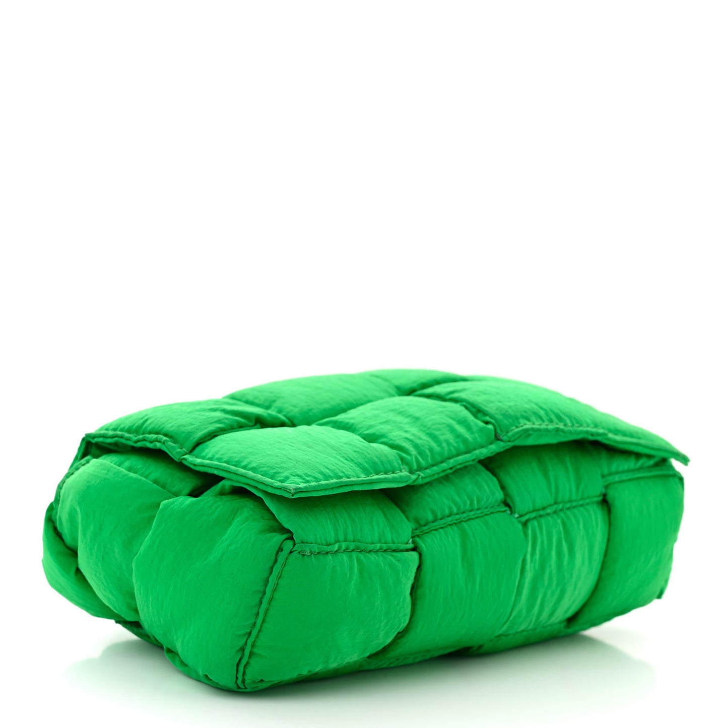 Nylon Intrecciato Padded Tech Mini Cassette Belt Bag Parakeet