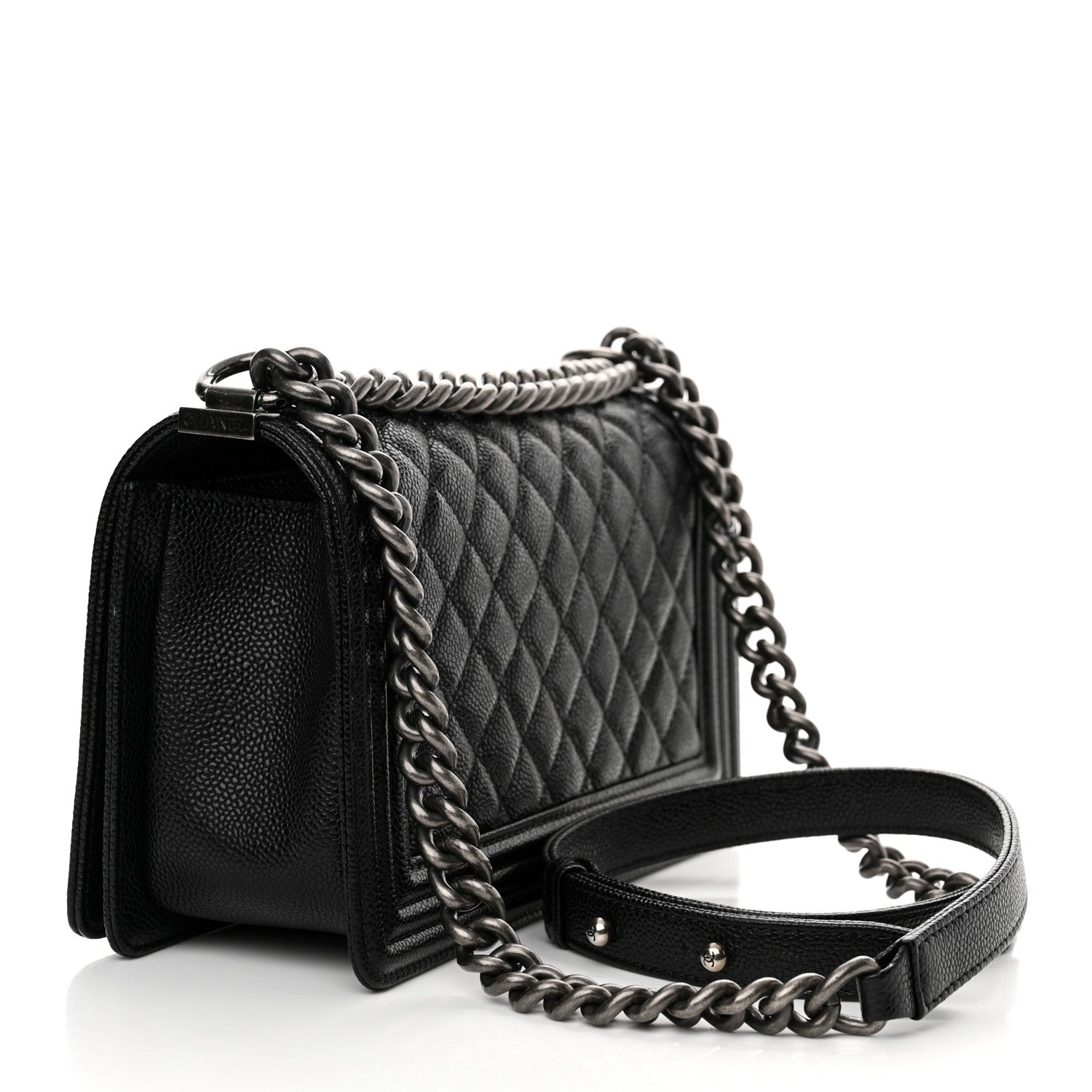 Chanel Caviar Quilted Medium Boy Flap Black 3 of 11