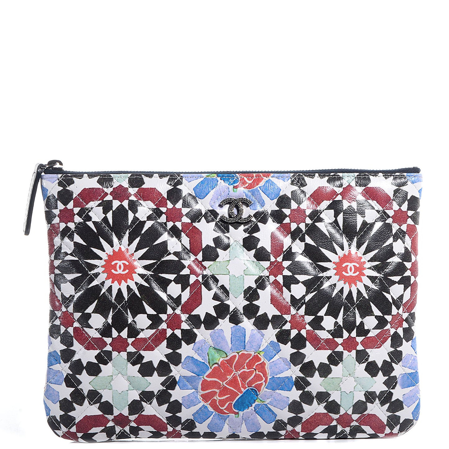 Coated Canvas Paris Dubai Medium Cosmetic Case Multicolor