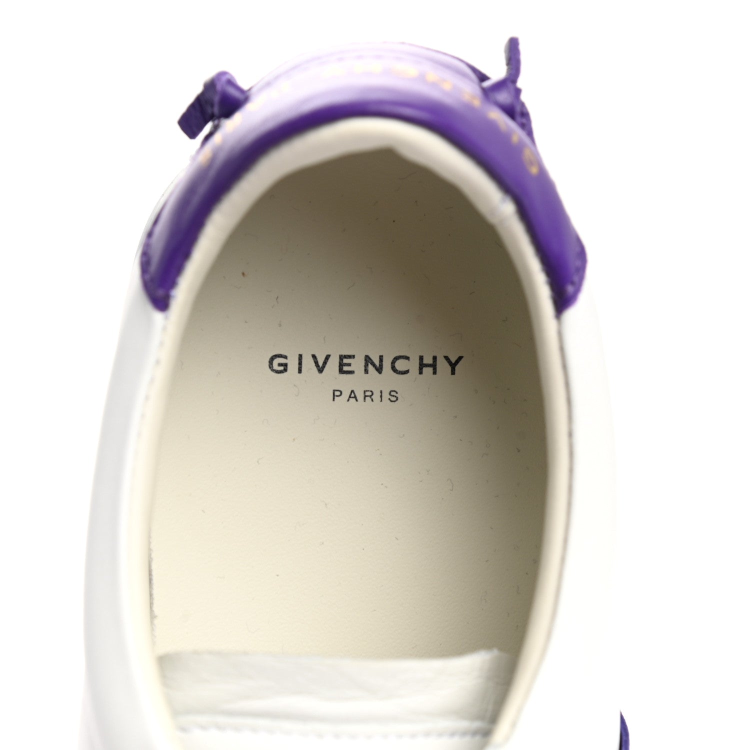 Givenchy Calfskin Band Logo Womens Urban Street Sneakers 37.5 Orchid Purple 7 of 10