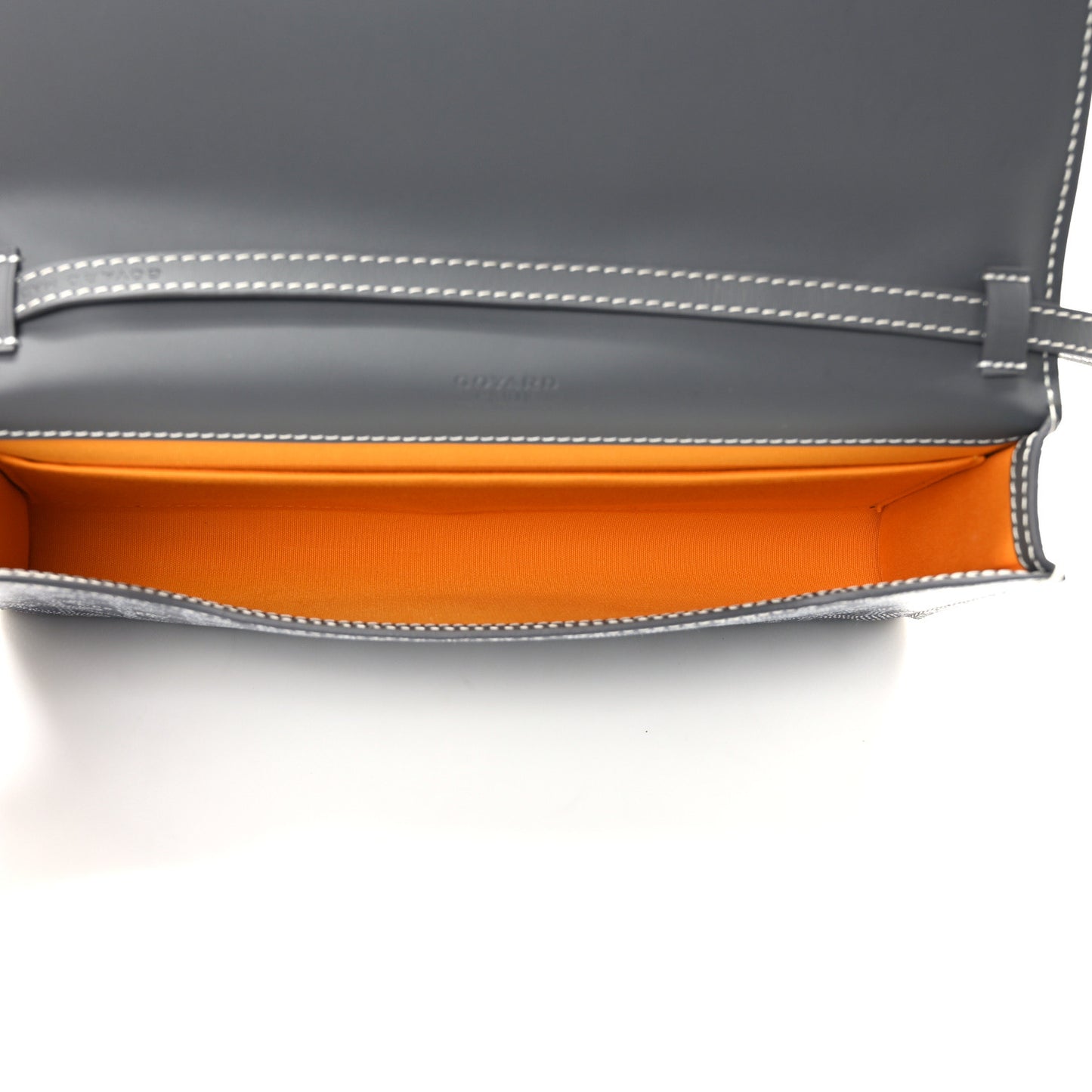 Goyardine Monte Carlo Bois Clutch With Strap Gray