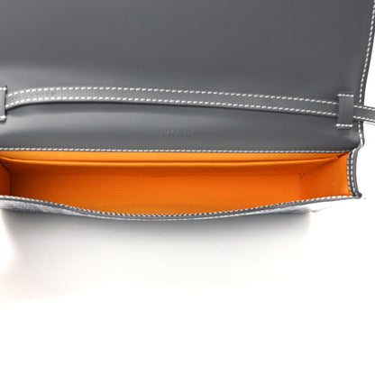 Goyard Goyardine Monte Carlo Bois Clutch With Strap Gray 6 of 10