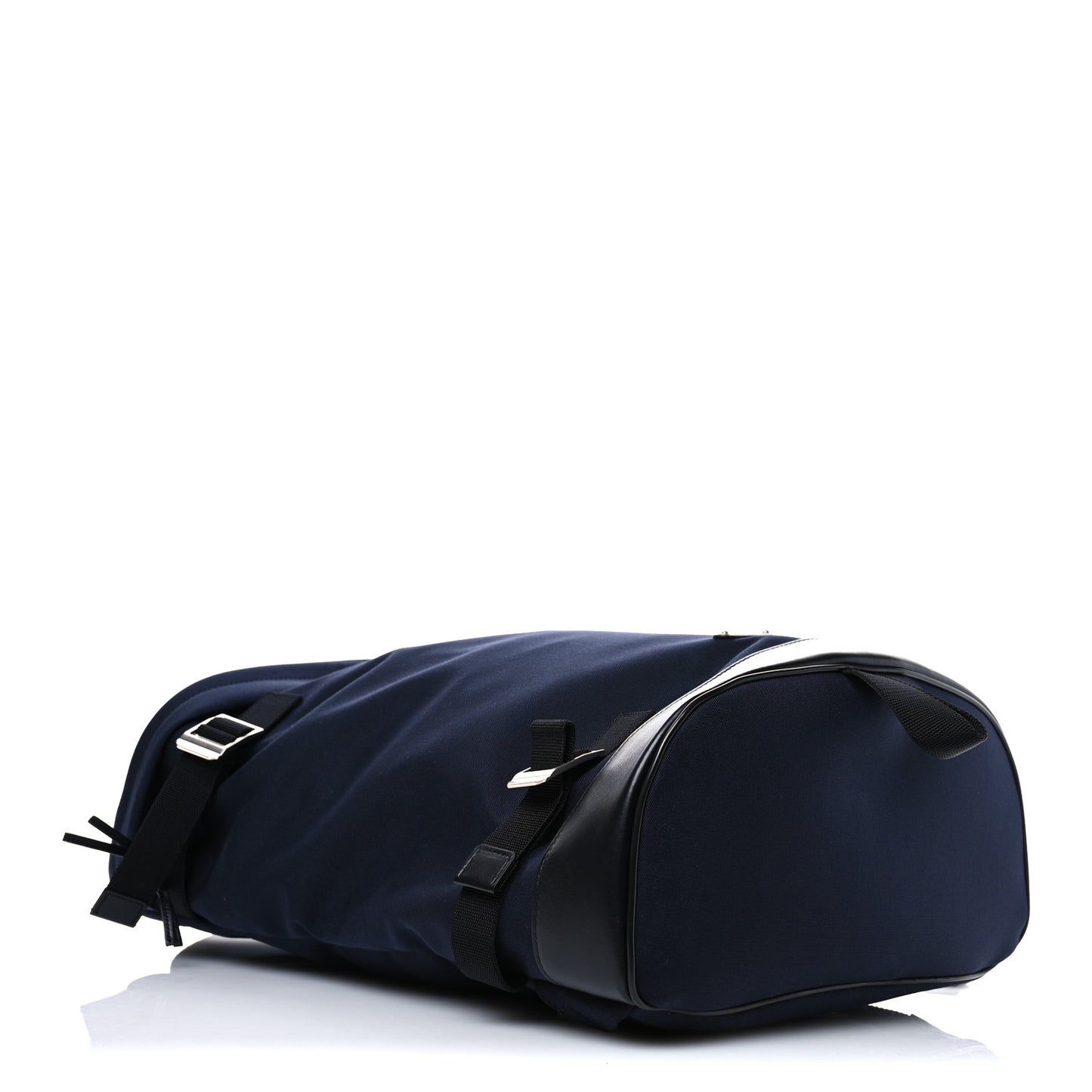 Canvas Calfskin Rivington Race Backpack Black Navy