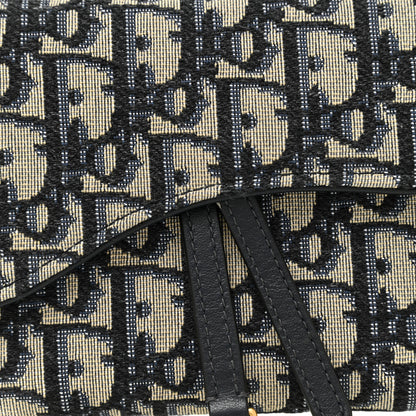 Christian Dior Oblique Saddle Chain Long Wallet Blue 8 of 12