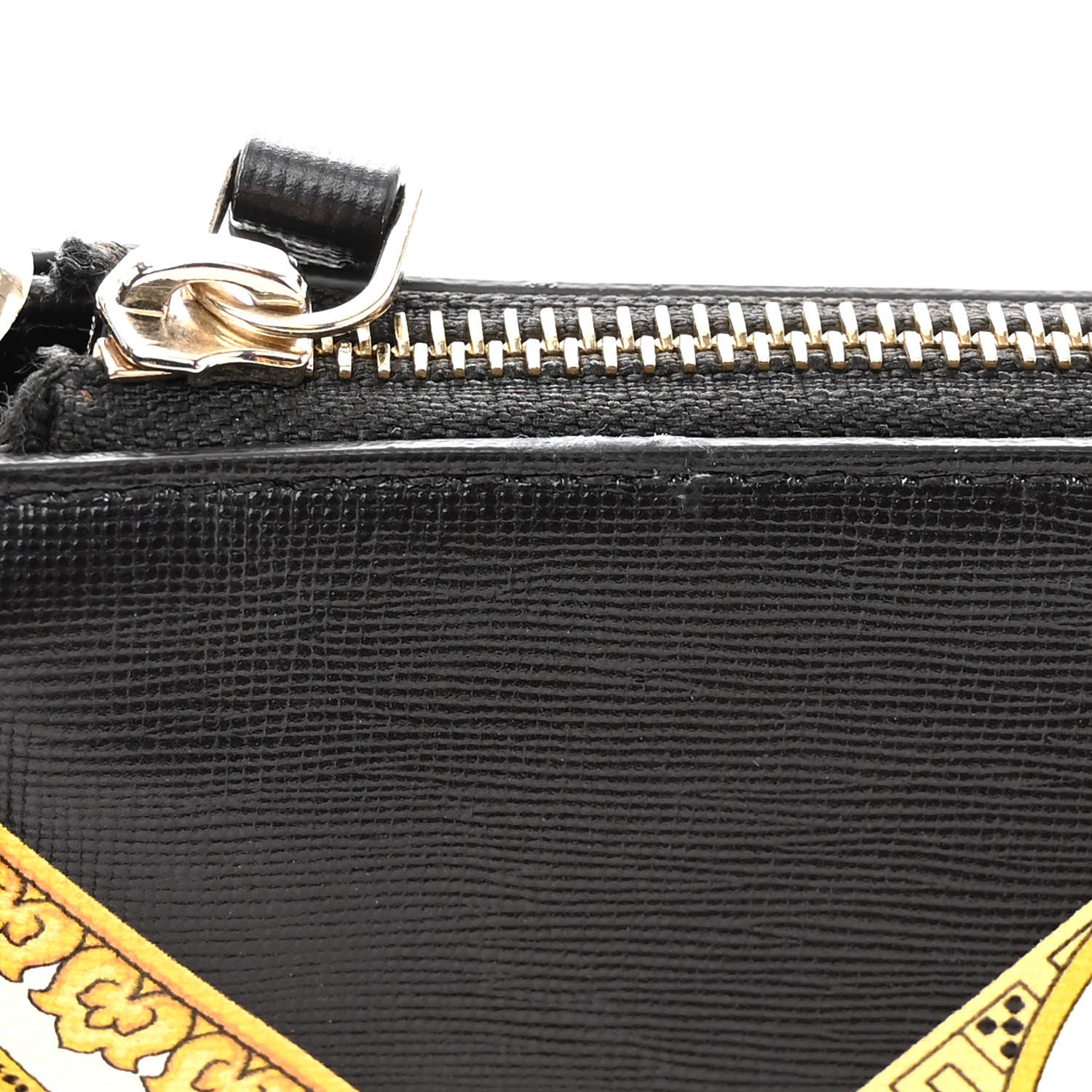 Versace Saffiano Baroque Print La Medusa Crossbody Black 1312094