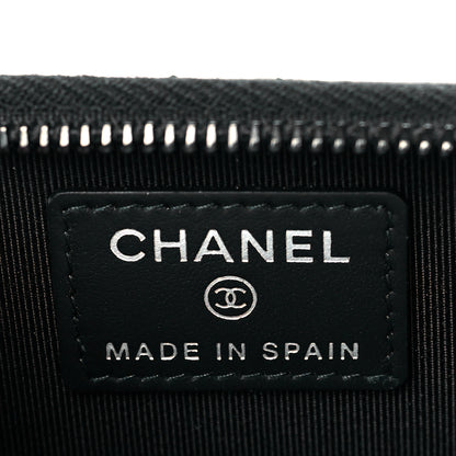 Chanel Calfskin Quilted Zip Coin Purse So Black 6 of 8