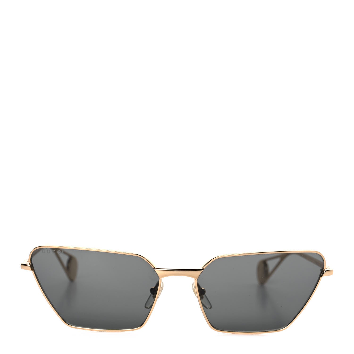 Gucci Rectangular Sunglasses GG0538S Gold Black 2 of 7