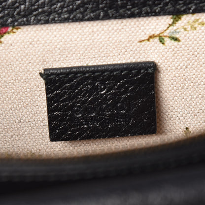 Gucci Calfskin Web Floral Embroidered Medium Dionysus Shoulder Bag Black 8 of 10