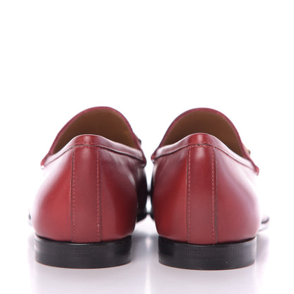 Gucci Calfskin Womens Jordaan Loafers 36 Hibiscus Red 7 of 12