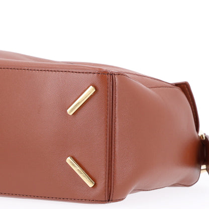 Loewe Nappa Lambskin Small Featherlight Puzzle Bag Pecan 10 of 10