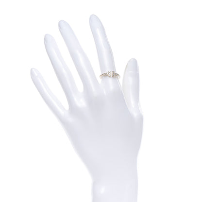 Tiffany 18K Rose Gold Diamond T Wire Ring 52 6 2 of 6