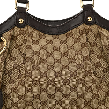 Gucci Monogram Medium Sukey Tote Beige Ebony Dark Brown 8 of 20