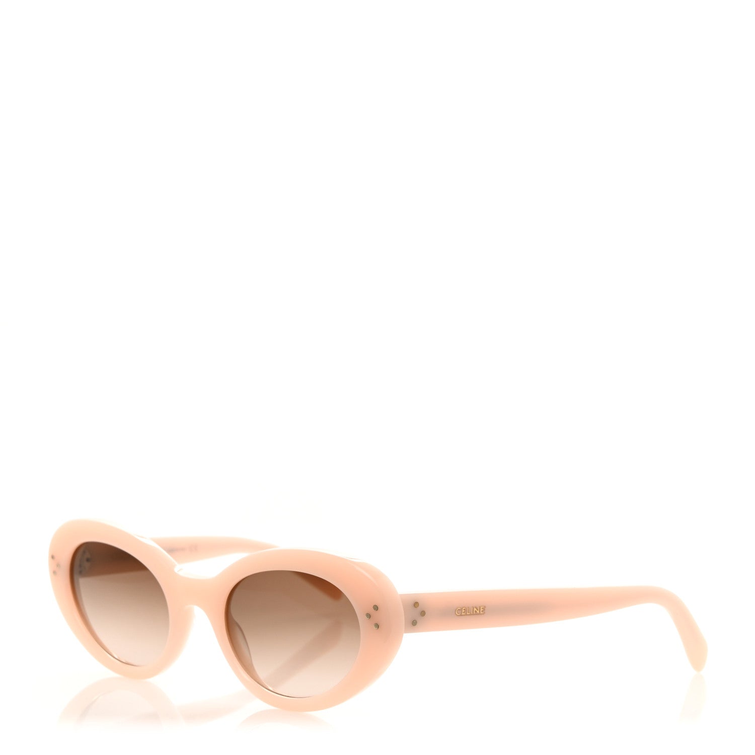Celine Acetate Cat Eye Sunglasses CL401931 Milky Pastel Rose Brown 1 of 7
